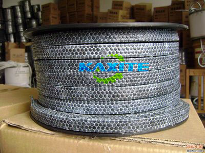 Graphite braided packing impregnated with ptfe made for Franch customer